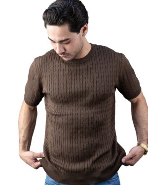 PLAYERA C/R TEJIDO
